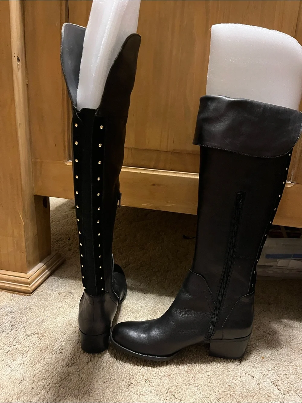 Vince Camuto Black/Black VC-BRIELLA Boot Box